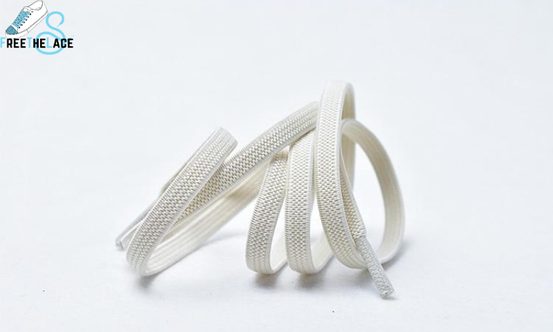 White No Tie Elastic Shoelaces