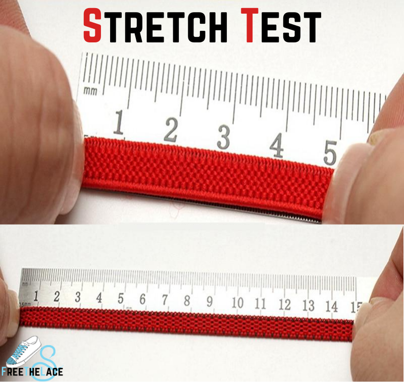 Red No Tie Elastic Shoelaces