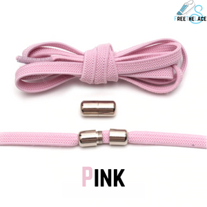 Open image in slideshow, Pink No Tie Elastic Shoelaces
