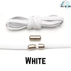 Open image in slideshow, White No Tie Elastic Shoelaces

